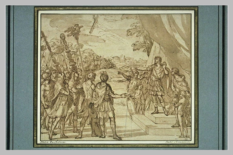 Costantino vede nel cielo la croce presagisce la vittoria
